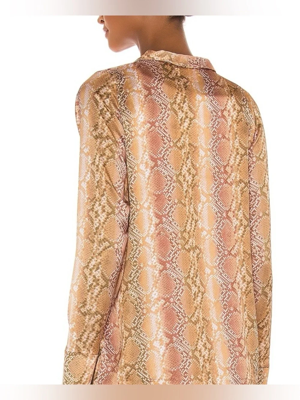 Beach Riot Snake-Print Blazer NWT - Medium Tan Cream
